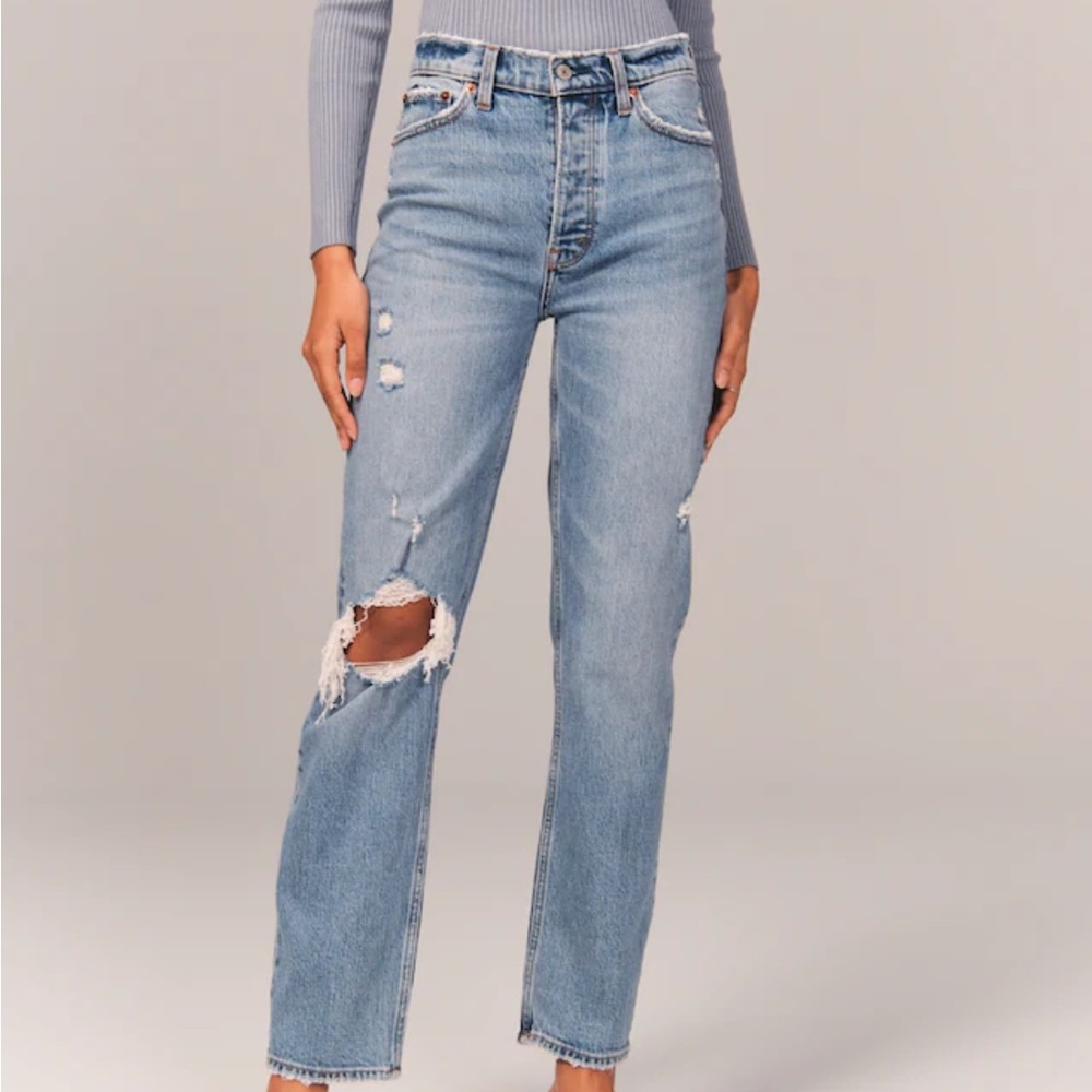 Abercrombie high rise dad Jean